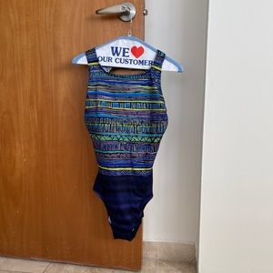 One piece swimsuit and cover-up